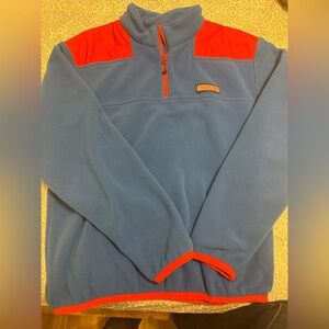 Vineyard Vines Blue Fleece with Red Detail